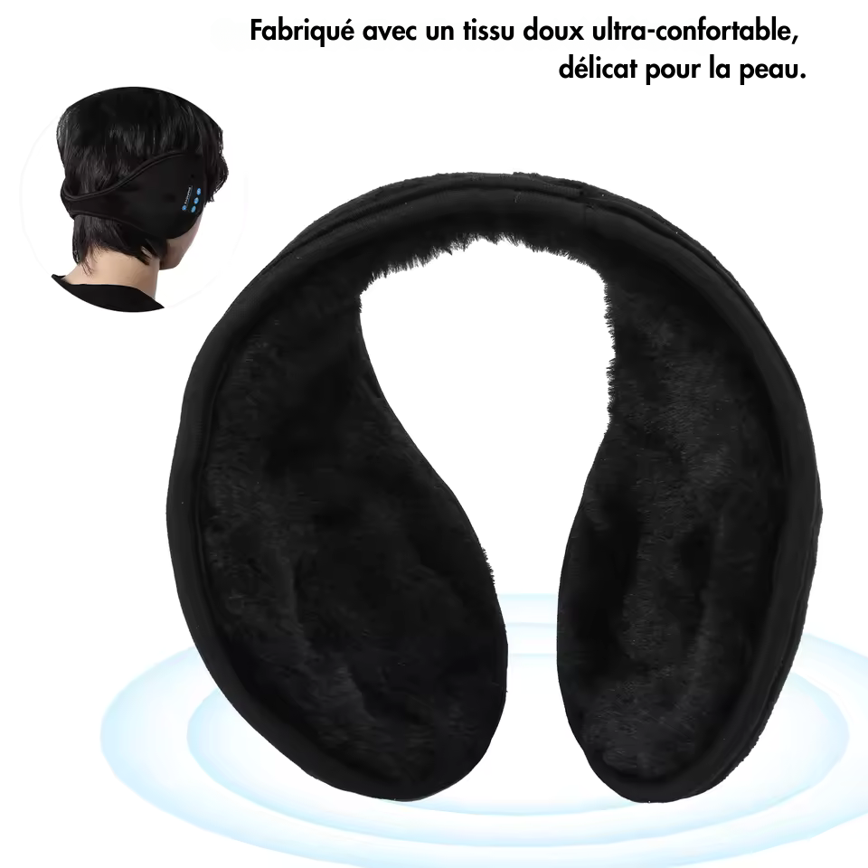 CACHE-OREILLES BLUETOOTH | Chaleur Intelligente & Son Immersif