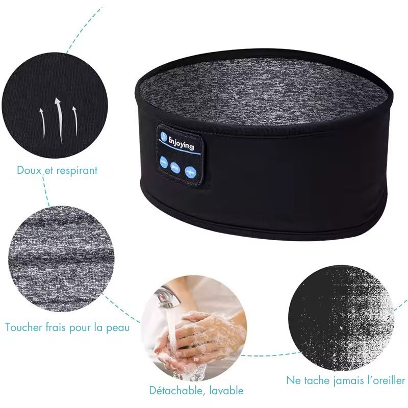 BANDEAU BLUETOOTH | Son • Sommeil • Sport