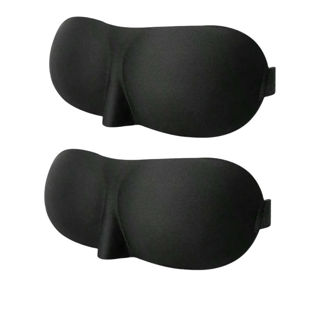 Masque de Nuit 3D Profilé - 100% Noirceur, Confort Respirant Ultime