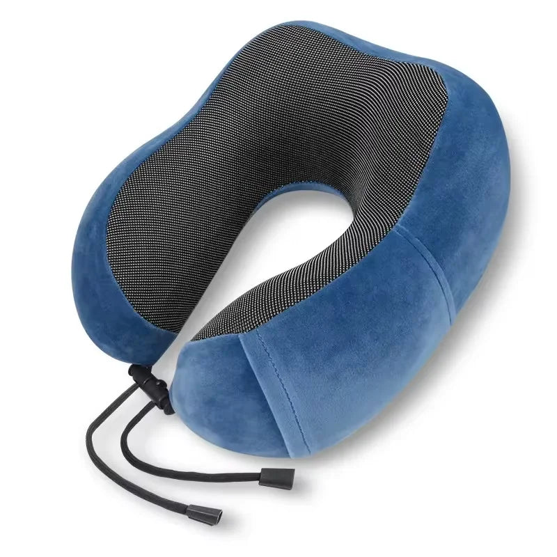 Oreiller de Voyage Ergonomique U - Coton à Mémoire de Forme
