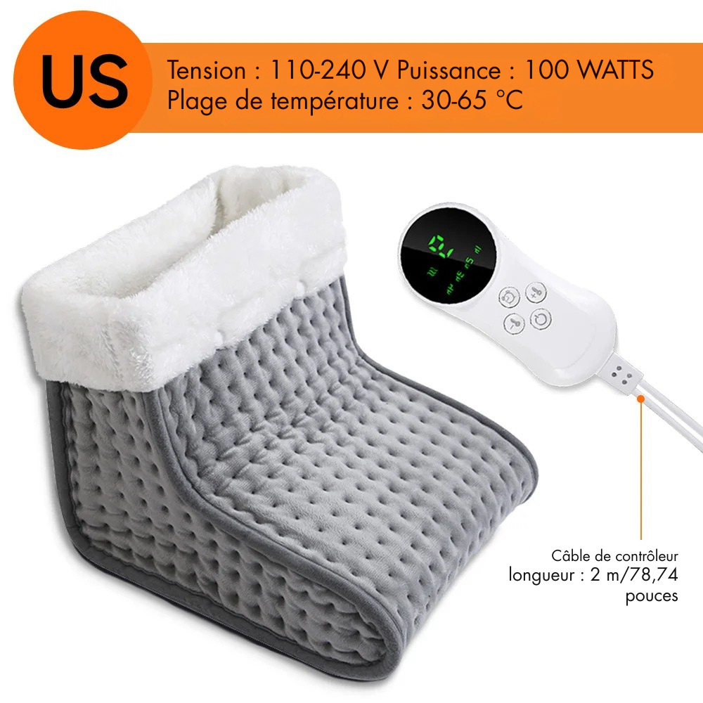 Chauffe-Pieds Électrique USB doux  - 9 Niveaux de Chauffage 🔥👣