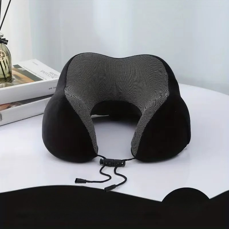 Oreiller de Voyage Ergonomique U - Coton à Mémoire de Forme