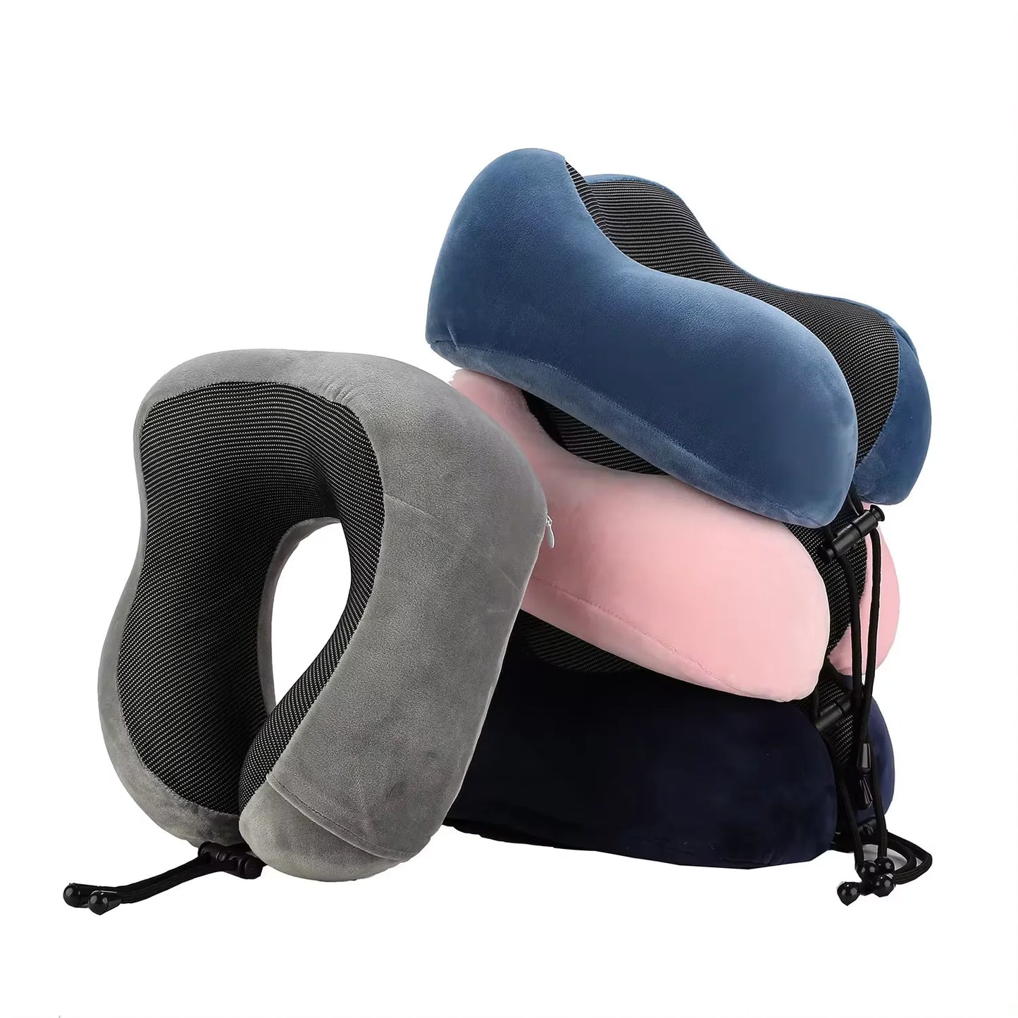 Oreiller de Voyage Ergonomique U - Coton à Mémoire de Forme
