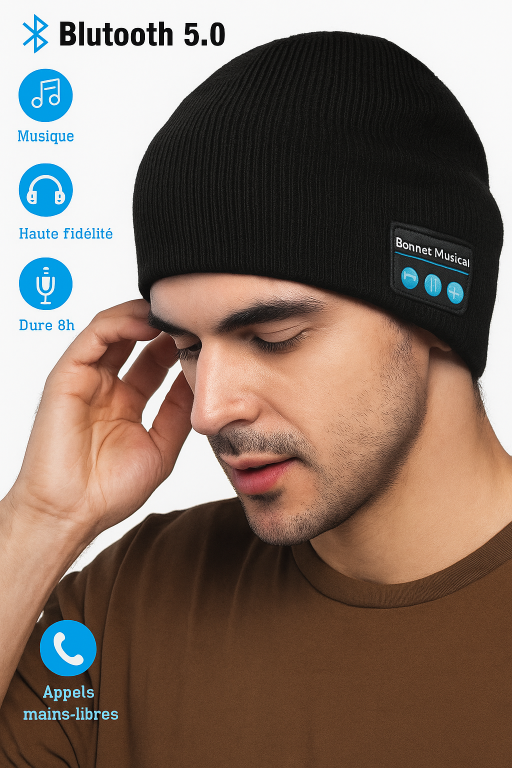 BONNET BLUETOOTH | Chaleur Hivernale & Son Haute Fidélité